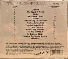 1176 SOUND OF MUSIC POCKET SONGS KARAOKE CDG LOT MI