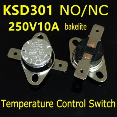 40~120°C KSD301 Bakelite Temperature Control Switch 250V 10A Thermostat Sensor