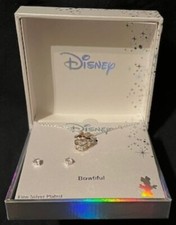 Disney Minnie Bowtiful Fine Silver Plated Necklace and Earring Set