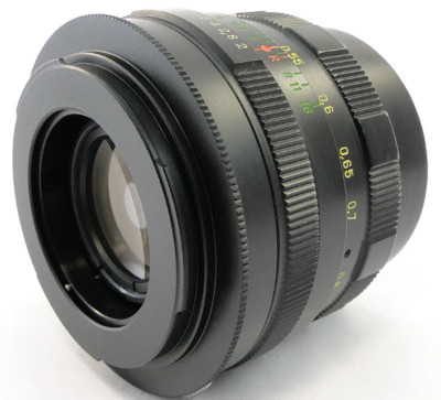  SERVICED  =KMZ= HELIOS 44m Soviet USSR Lens M42 +Adapt. Canon EOS EF Mount 44-2