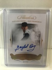 #4/10 (ONLY 10) 2018 FLAWLESS AUTO AUTOGRAPH GAYLORD PERRY