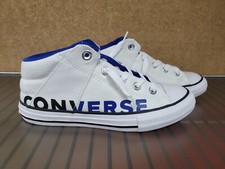 Converse Kids Chuck Taylor All Star Axel Mid Top Shoes 665819F White/Blue Sz 3