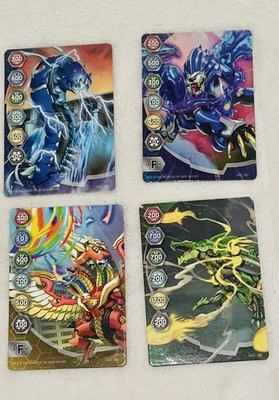 Metal Bakugan TCG Game Cards, Metal Gate 006, 007, 022 & 025