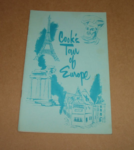 Vintage Cook's Tour of Europe Michigan Consolidated Gas Company Recipe Booklet