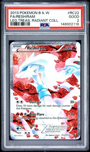 Reshiram graded PSA 2 for sale on eBay
