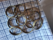 10 Anciens éléments anneaux de rideaux  en bronze  shabby chic