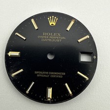 Rolex Datejust Dial Black W/ Gold Markers 23....