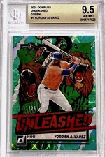 2021 Panini Donruss #1 Yordan Alvarez UNLEASHED GREEN /25 BGS 9.5 GEM MINT