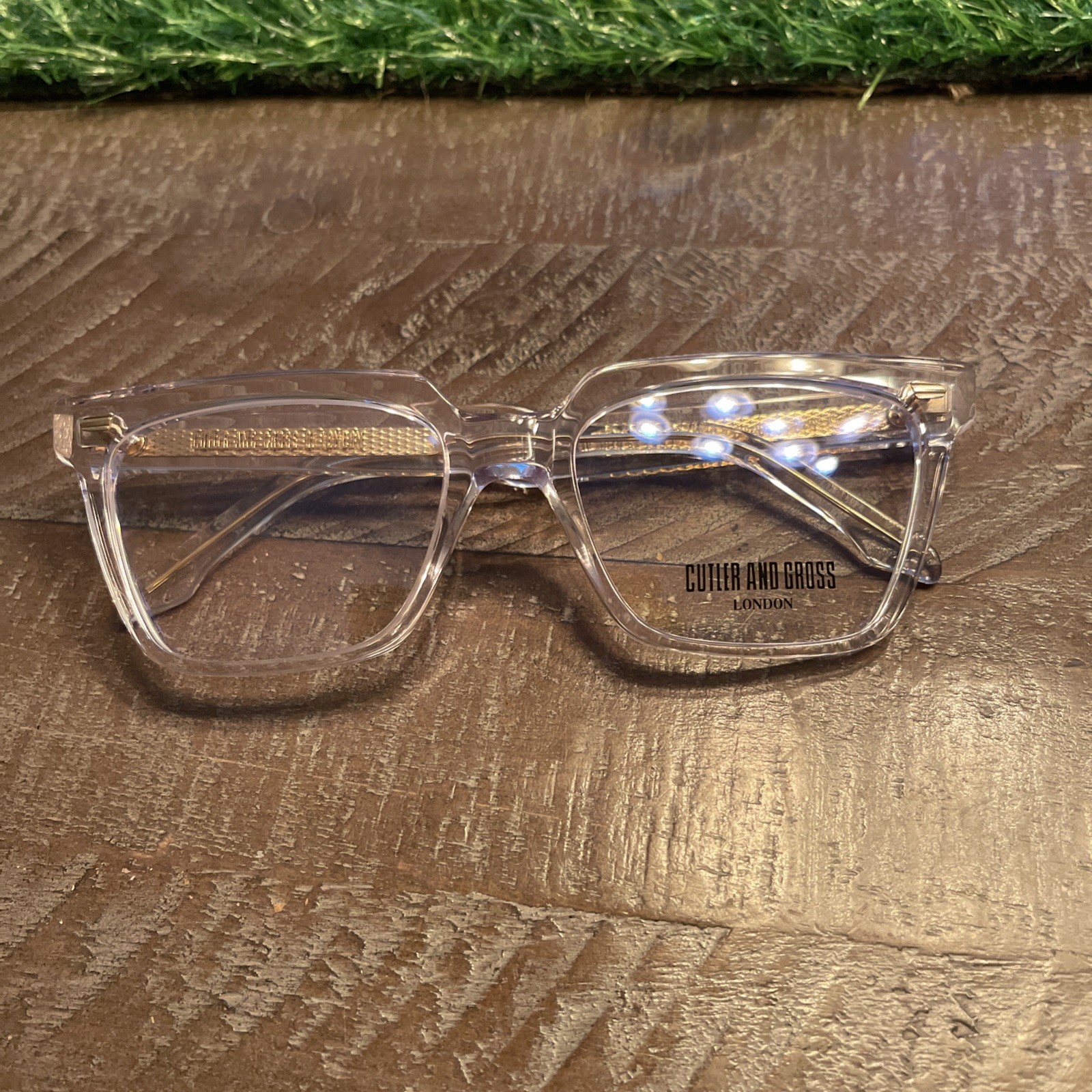 Rare Authentic Cutler and Gross M:1346 C:04 56mm Crystal Clear  Glasses