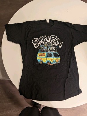Simple Plan Mystery Mobile Summer Tour 2023 Solid T-Shirt Black Men's L