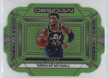 2020 Panini Obsidian Eclipse Electric Etch Green Flood Donovan Mitchell #25 1d0h