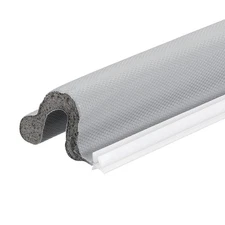 20Ft Kerf Weather Stripping Door Seal, Door Seal Strip, Grey Cover/Grey Foam