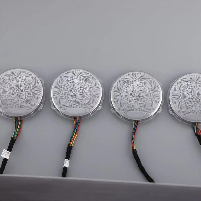Cubierta de altavoz LED de 64 colores luz ambiental para Mercedes Benz W213 E400 E63 AMG 17+ Foto 3 de 4