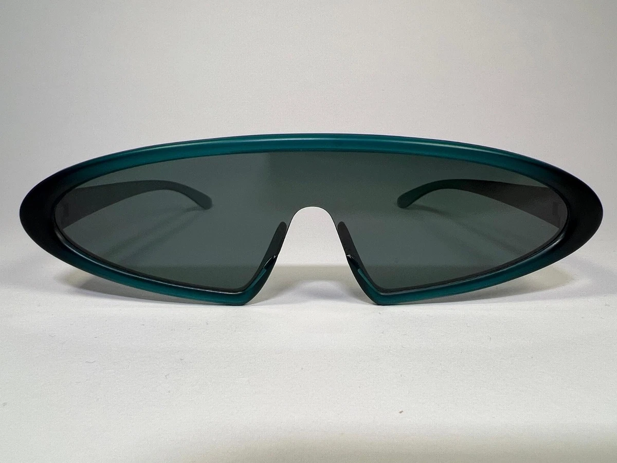 Vintage 80s 90s Uvex Teal Turquoise Shield Sunglasses W/Case RARE! ??Vintage 80s 90s Salice Sunglasses Shield Teal Turquoise  main image 2