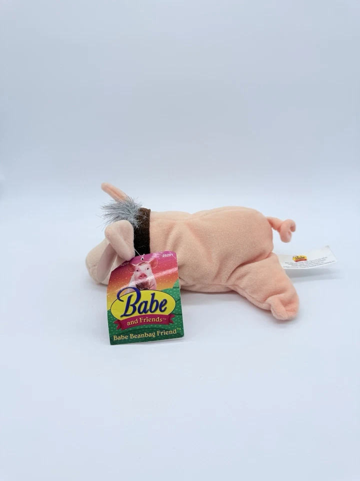 "Babe and Friends Cerdo Bolsa de frijoles Juguete de peluche Universal Studios Equity Toys 7""" Foto 2 de 4