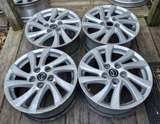 MAZDA 3 2009–2013 OEM 16x6 1/2 ALLOY WHEELS RIMS SILVER USED