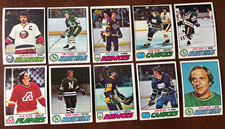 1977 Topps Hockey Lot of 10 cards 22,106,111,132,173,187,193,223,250,259 NM/MT