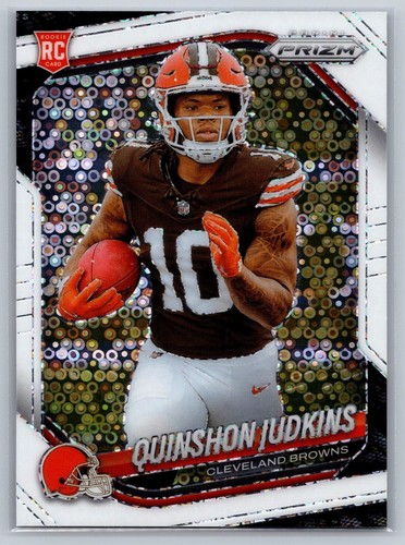 2025 Panini Prizm #313 Quinshon Judkins Rookie RC White Disco Prizm Browns