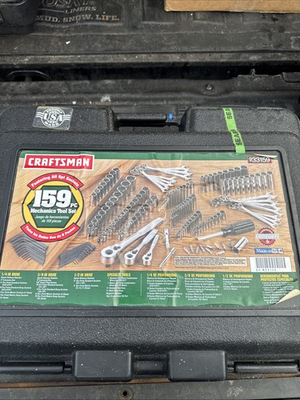 #ad #ad RARE Sears Craftsman USA Nos 159pc ALL 6 POINT MECHANICS TOOL SET 33159 Ratchet $649.95