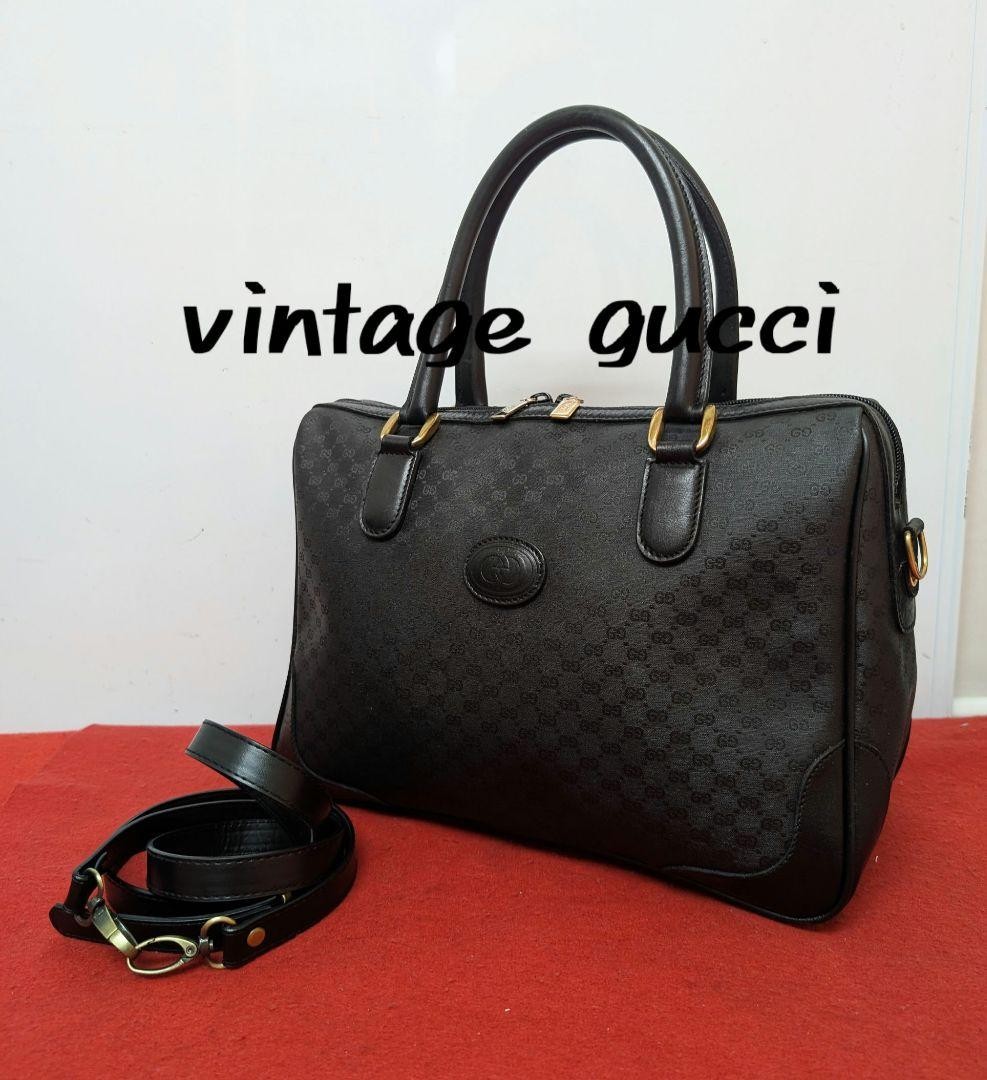 Rare Gucci Micro GG Two-Way Shoulder Bag Handbag