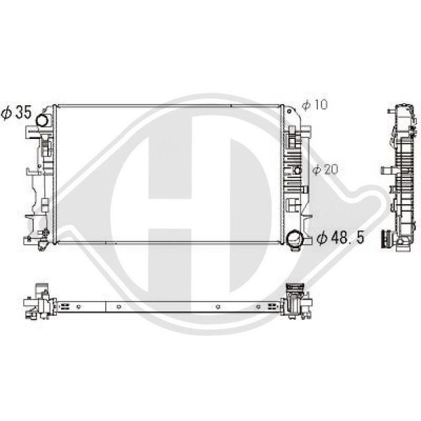 KüHler MotorküHlung Diederichs DCM3870 Diederichs Climate FüR Mercedes Benz-image