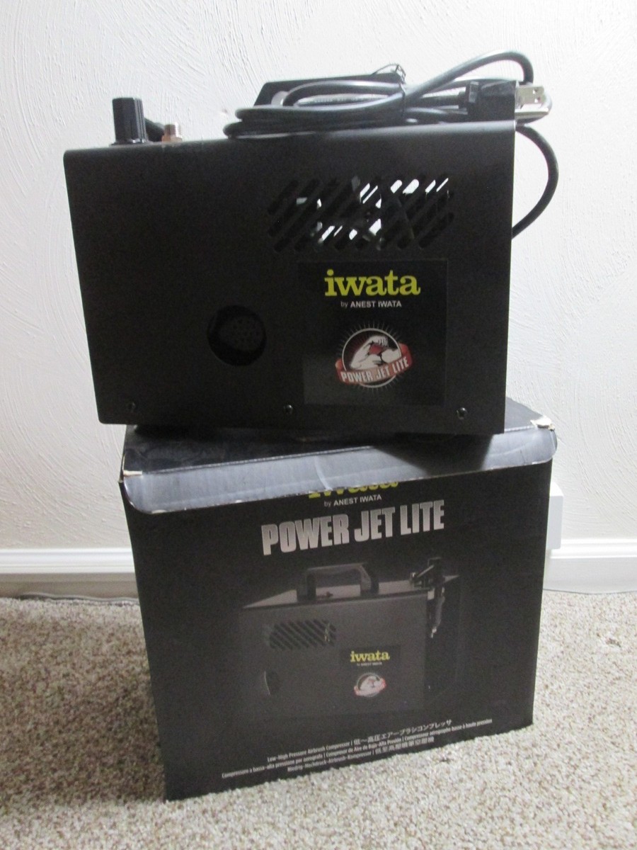 IWATA Power Jet Lite Compressor IS 925SH Oil Free Tankless Hobby 