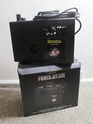 IWATA Power Jet Lite Compressor IS 925SH Oil Free Tankless Hobby Nails Spray Tan