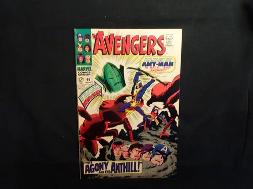 Orig Marvel Comic "The Avengers # 46 - Ant Man Is Back & How" 1967