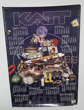 24 X 36” KATT RADIO COLLAGE MASCOT 100.5 FM PROMOTIONAL CALENDAR POSTER 2005