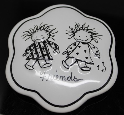 Enesco  FRIENDS   'Children of The Inner Light'   Keepsake Trinket  Box  Dish
