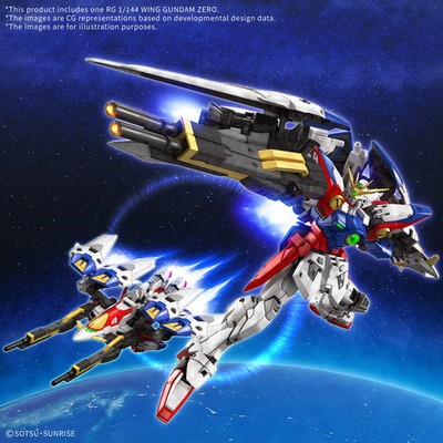 Bandai 1/144 RG #43 XXXG-00W0 Wing Gundam Zero 