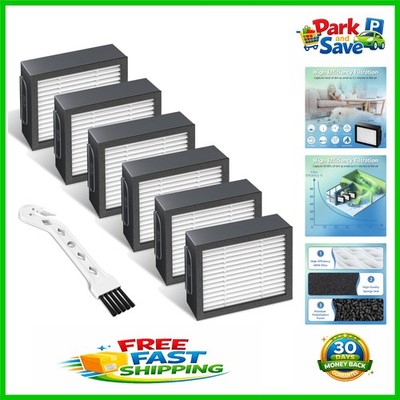 i-Robot Roomba Compatible Filter Set - 6 High-Efficiency Replacements + Brush
