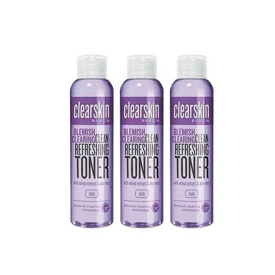 3x avon clearskin blemish clearing refreshing toner