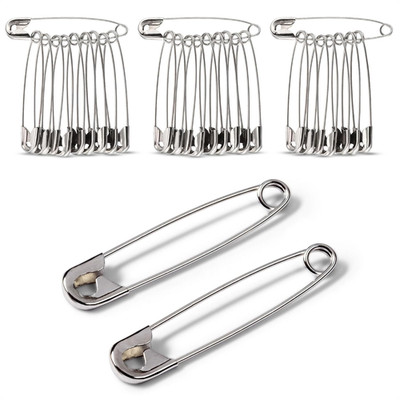 30Pcs Extra Large Safety Pins Heavy Duty - 3'' Stainless Steel Safety Pins