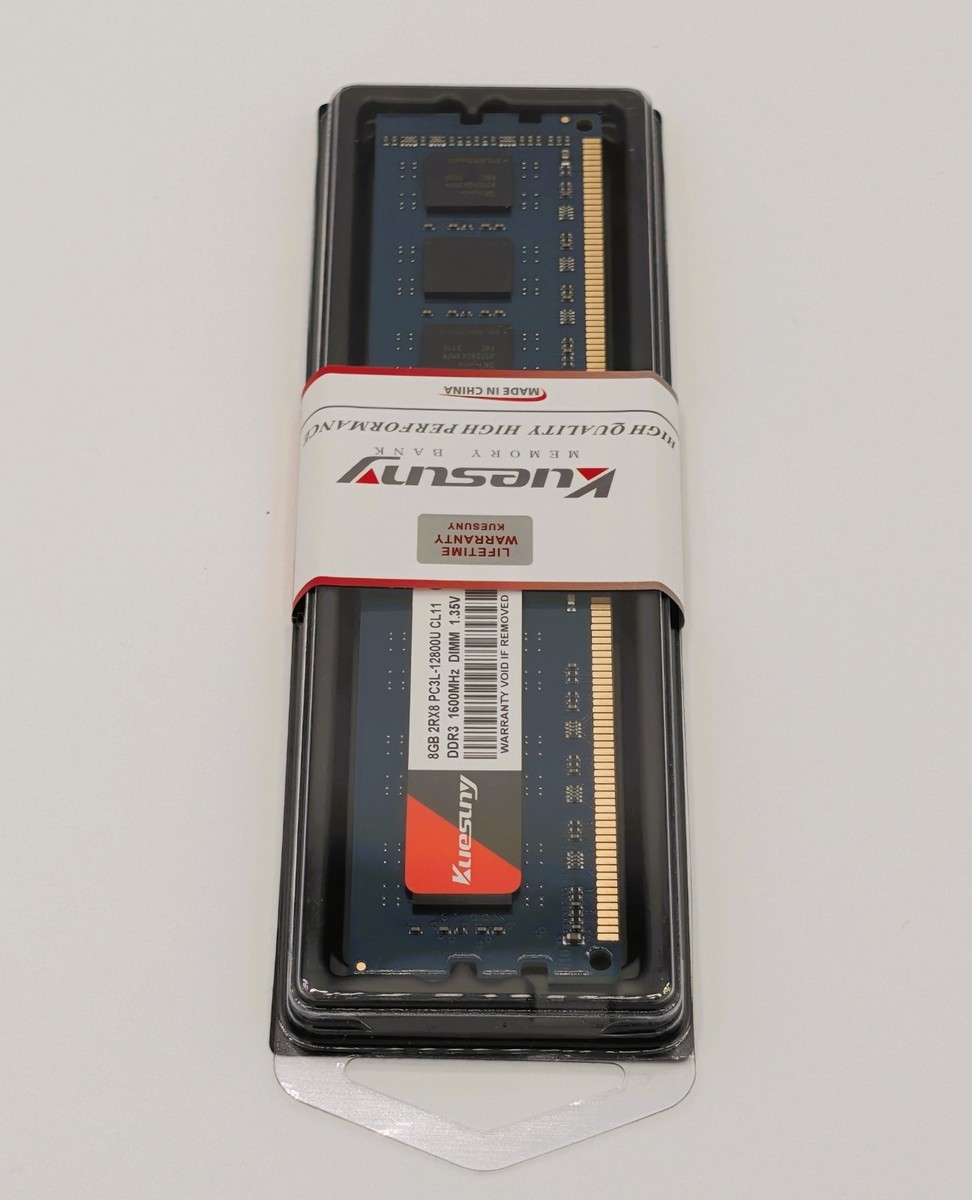 Kuesuny 8GB DDR3L 1600MHz Desktop RAM Memory PC3L-12800U CL11 1.35