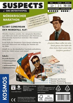 KOSMOS Suspects - Mörderischer Marathon Denkspiel Mehrfarbig