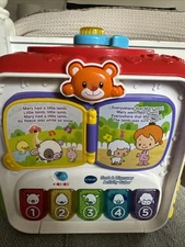 VTech Sort and Discover Activity Cube Red~ Tested~ Works ~ EUC