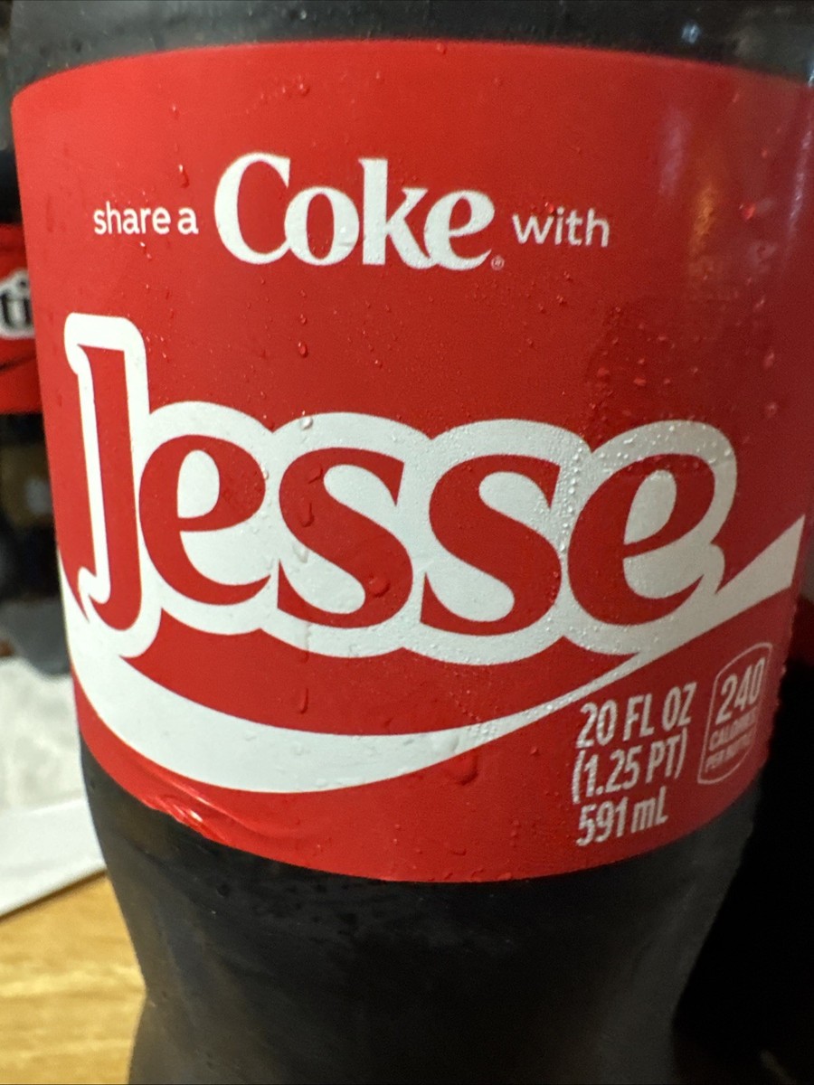 Share A Coke with Jesse 2025 Personalized Gift Coca Cola