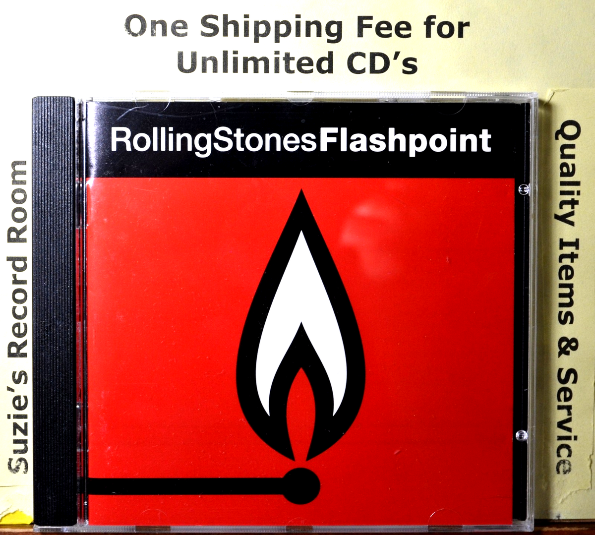 CD Rolling Stones Flashpoint VG+ NICE Live Cuts 1989-1990 -Start