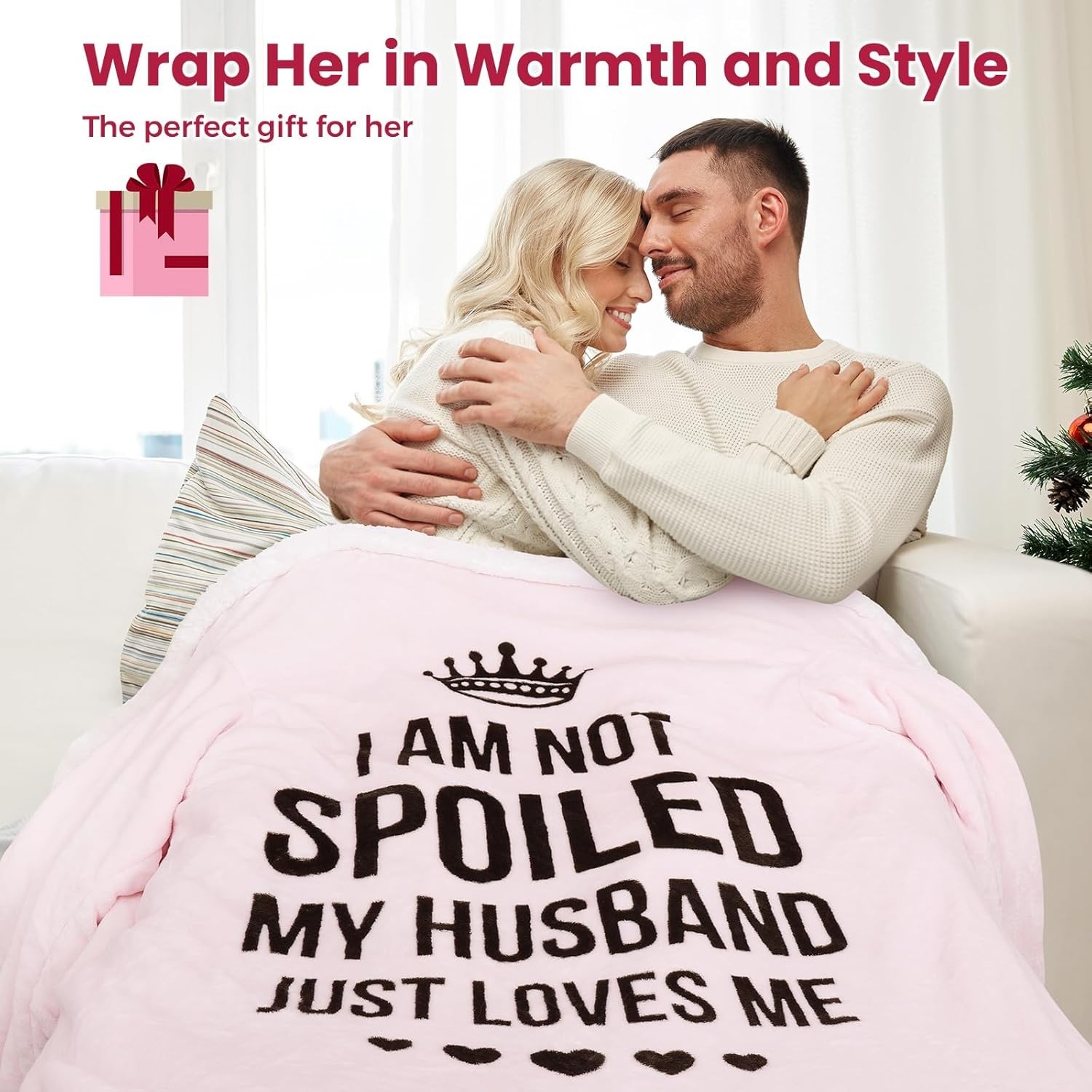 Wearable Heated Blanket with Sleeves Foot Pocket Electric Throw for Women Gift