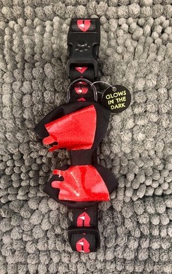 Top Paw Dog Collar Black/Red Size Medium (14''-20'')