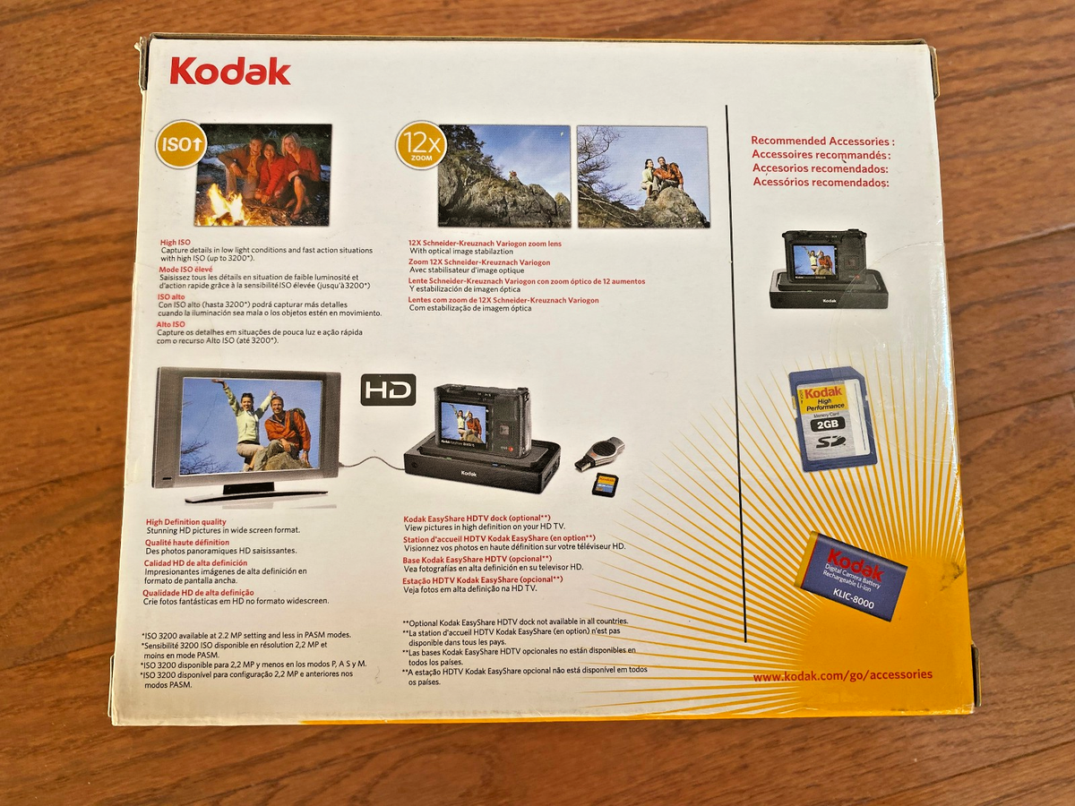 Kodak EasyShare Z8612 IS 8.1MP Digital Camera - Black for sale