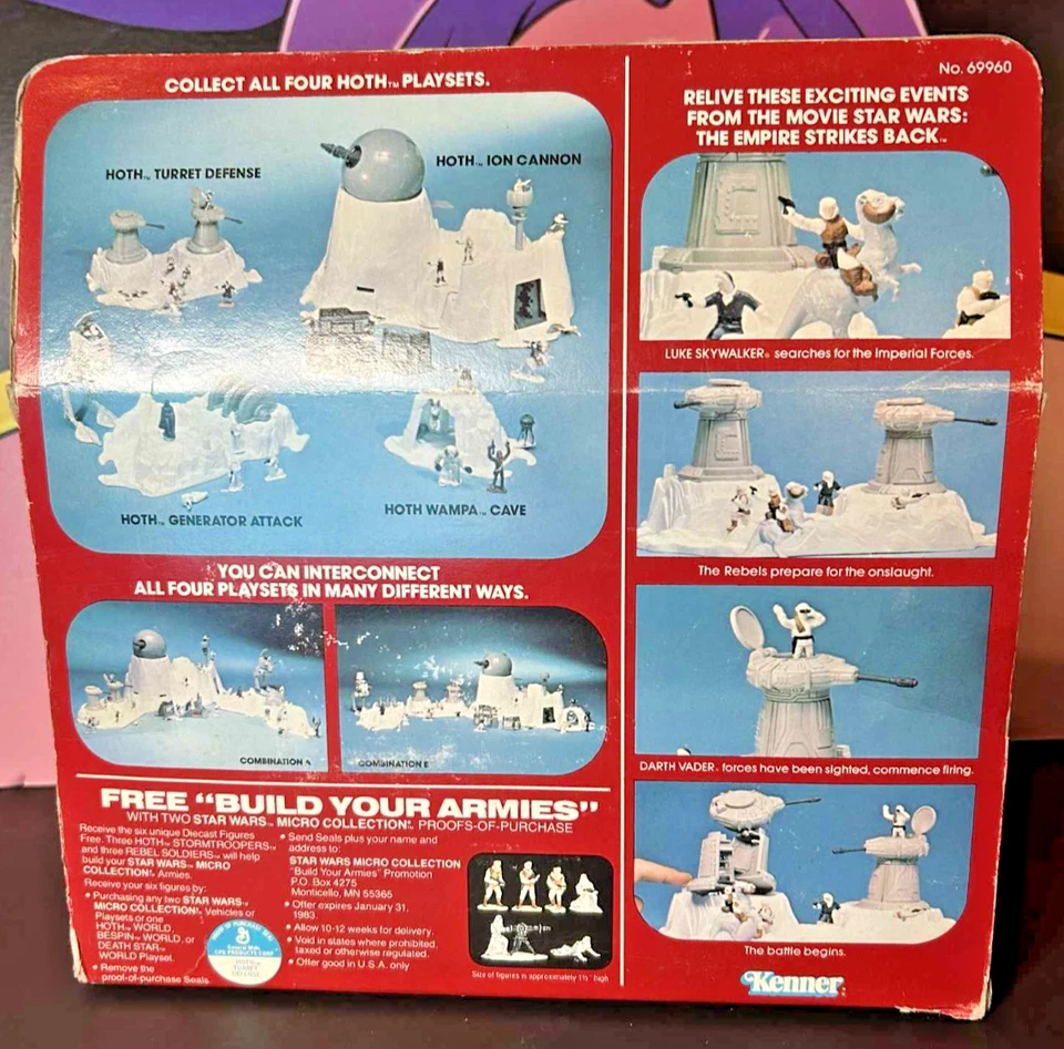 Micro colección Star Wars 1982 vintage torreta Hoth defensa sellada en caja Foto 4 de 4