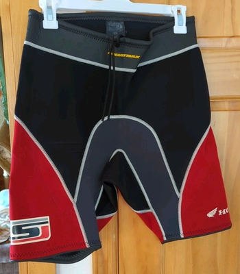 #ad Honda JET SKI Slippery When Wet Aquatrax Wetsuit MENS Shorts Size L Large $60.00