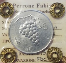 5 LIRE 1950 - UVA - FDC