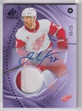 2025-26 SP Game Used Purple Auto Premium Memorabilia J.T. Compher Auto Jersey 2