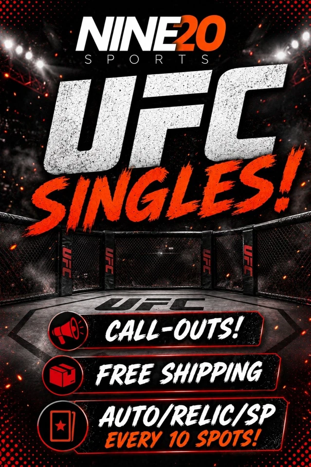 Wednesday UFC Frenzy - UFC Singles LIVE with Nine20 Sports Cards!