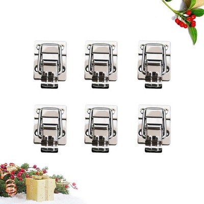 6 Pcs Heavy Duty Iron Chest Lock Hasps Toggle Latch Case Tool Box Buckle
