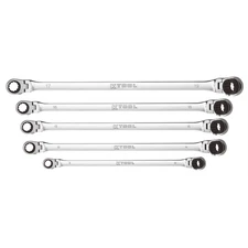 K Tool International 5 Pc. Metric Double Box Univ Spline 90 Tooth Rev Ra