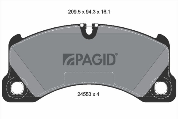 Bremsbelagsatz Scheibenbremse Pagid T1798N FüR VW Touareg 7LA 7L6 7L7 7P5 7P6-image